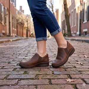 Skechers Slip-ins Lovely Vibe Dark Brown Vegan Loafers 158958 Women's 11 **NEW**